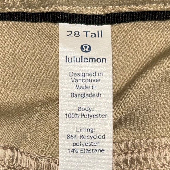 Lululemon ABC Pant TALL - Size 28 - 36” Inseam - Tofino Sand - Picture 4 of 5